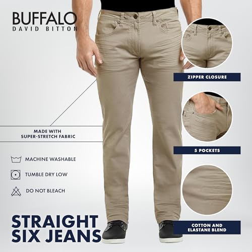 Image of Buffalo David Bitton Men's Six Slim Fit Jean in Spirit