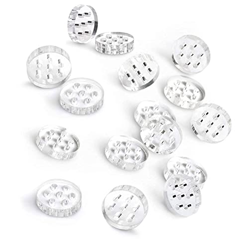 50 Pcs Diameter 0.31'' Glass Screen Filters-7 Honeycomb Holes With Storage Box #TOP1