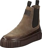 GANT FOOTWEAR Damen SNOWMONT Chelsea-Stiefel, Taupe/Dark Brown, 41 EU