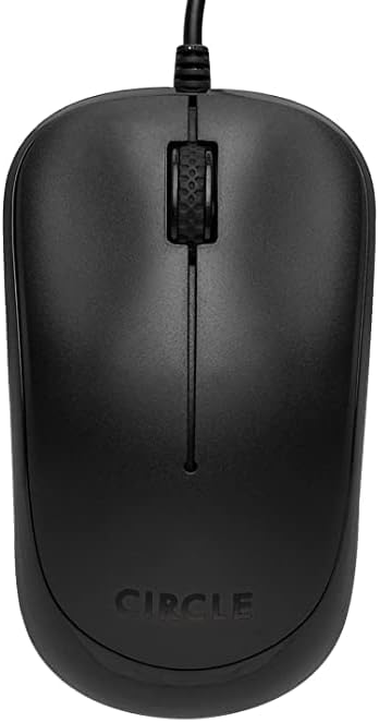 CIRCLE Cm-327 Optical Input Mouse, USB, Black
