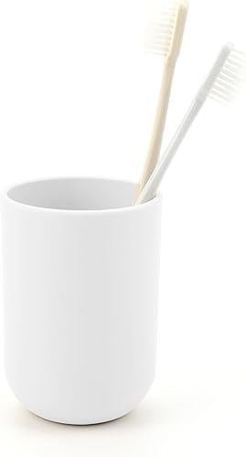 Miniatura 8 de Soporte para cepillos de dientes, taza de baño, vaso de cepillado de dientes, vaso para beber, pasta de dientes, organizador de encimera, taza de