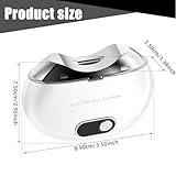 Electric Toenail Clipper | Rechargeable Portable Automatic Fingernail Trimmer - Safety Toenail Cutter LCD Digital Display Adjustable with 3-Speed and Light for Home Travel - Image 6