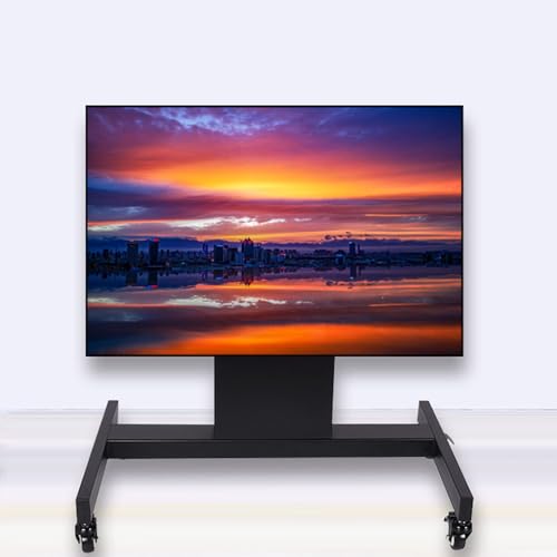 Soporte móvil para TV 32-65 pulg, negro, con ruedas miniatura 1