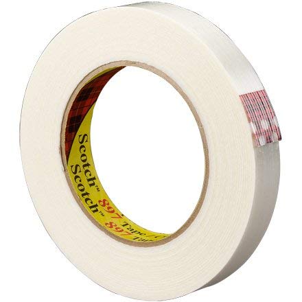 Scotch 3M 897 Strapping Tape, 6.0 Mil, 2-inch x 60 yds., Clear, 6/Case (T9178976PK)
