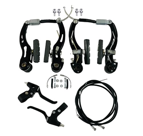 Image of ShreNik Cycle Brake Clutch Wire Pad Combo for V Brakes Power Brakes Bicycle Senior MTB Bikes (V-Brake Complete Set)