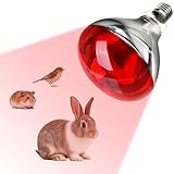 RNPKZ Ampoule Infrarouge Chauffante E27, 250W Lampe Chauffante Rouge pour Reptiles, Lampe Chauffante Reptile, Ampoules Chauffantes Infrarouges pour Tortue, Serpent, Hamster, Reptiles et Amphibiens