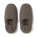 無印良品 あたたかファイバーかかとにフィットするルームシューズ M／23.5～25cm用・ブラウン 84937231 ルームシューズ