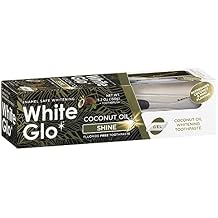 White Glo Coconut Oil Whitening Toothpaste, Refreshing Coconut & Mint Flavour, Fluoride-free Holistic Oral Care, Infused Luxurious Coconut Oil For Sparkling White Teeth and Ultimate Clean - 5.2 Ounces