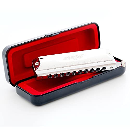 Harmonica T10-40 10 trous 40 tons harmonica coloré pur épais C – tone instrument Junior harpe C – tone ogans - Les Beatles, Paul McCartney, John Lennon, RIngo Starr, George Harrison Harmonica T10-40 10 trous 40 tons harmonica coloré pur épais C - tone instrument Junior harpe C - tone ogans