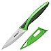 ZYLISS Paring Knife with Sheath Cover, 3.5-Inch Stainless Steel Blade, Green