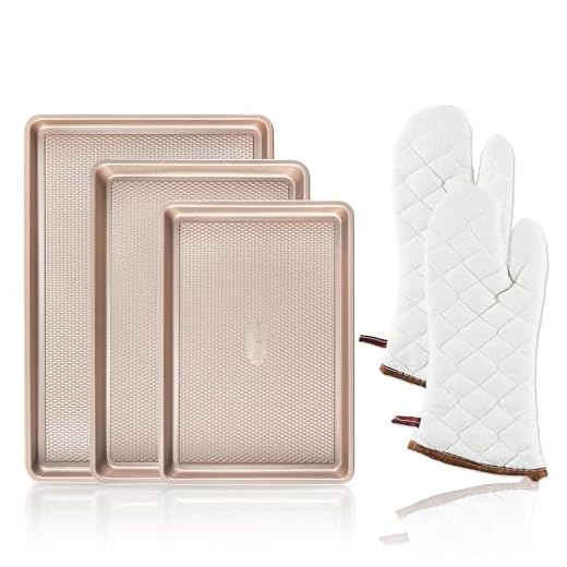 Gold Nonstick Baking Sheet Pan Set