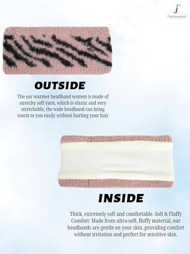 Image of FabSeasons Acrylic Woolen Skull Stretch Headband /Ear Warmer /Cap /Hair Accessory for Women & Girls for Winters