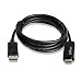 gofanco Gold Plated 6-Feet DisplayPort 1.2 to HDMI Cable with 4K support for DisplayPort-equipped systems to connect to HDMI HDTVs or Monitors
