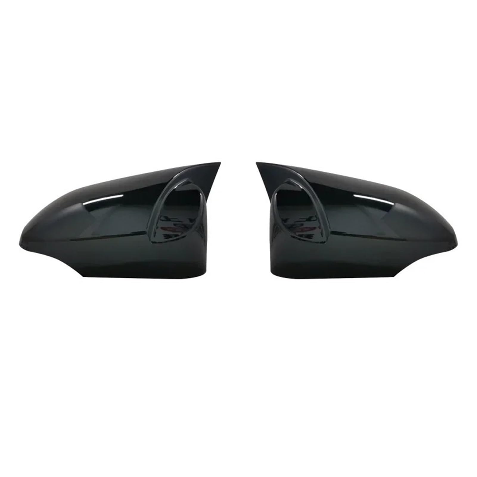 2 Stück kompatibel mit Toyota Yaris 2012–2020 Rückspiegelgehäuse Shell Cover Cap Deckel Autoteile | Bright black