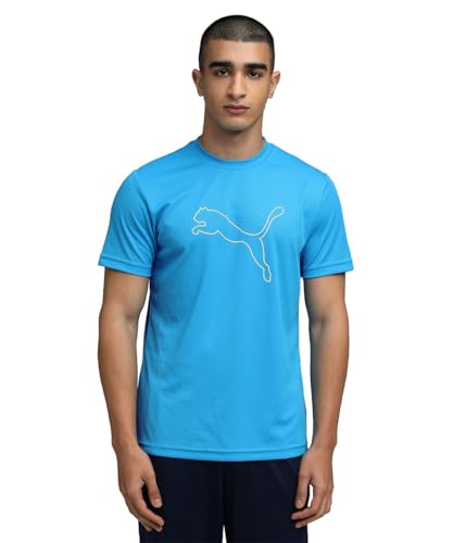Image of Puma Men Polyester Solid Regular Fit T-Shirt