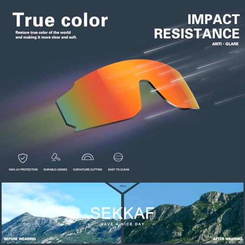Image of SEKKAF Kids Sunglasses Youth Baseball Sunglasses for Boys Girls Softball Sports Sun Glasses UV Protection