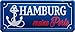 Produktbild WOGEKA ART Retro Blechschild Hamburg meine Perle Stadt witziger Spruch als Geschenk-Idee zum Geburtstag Weihnachten zur Dekoration 28x12 cm Vintage-Design aus Metall 2096