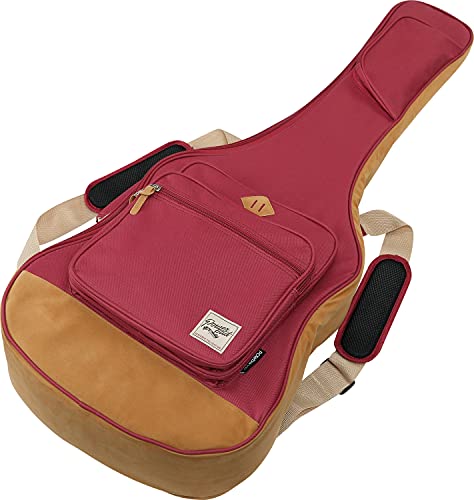 Ibanez ICB541-WR Housse POWERPAD pour guitare classique, Rouge vin - Les Beatles, Paul McCartney, John Lennon, RIngo Starr, George Harrison Ibanez ICB541-WR Housse POWERPAD pour guitare classique, Rouge vin