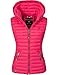 Produktbild Navahoo Damen Steppweste mit Abnehmbarer Kapuze Shadaa Rosa Gr. 3XL