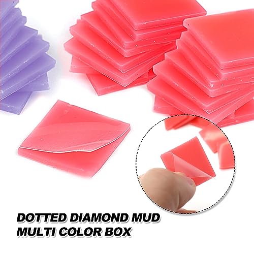 Diamond Painting Stift Kleber Ton 100pcs DIY Diamant Painting Wachs Malerei Klebeton Diamant Kunst Kleber Leim mit Aufbewahrungsbox