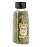 Unpretentious Basil Leaves, 6.4 oz, Cut & Sifted, Sweet Flavor, Sauces & Soups