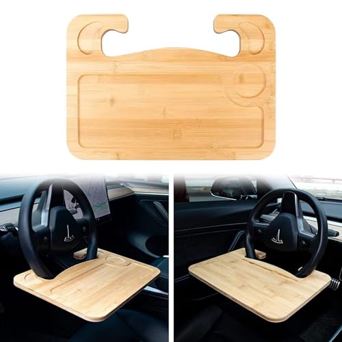 Quitoka 竹製車ハンドルテーブル