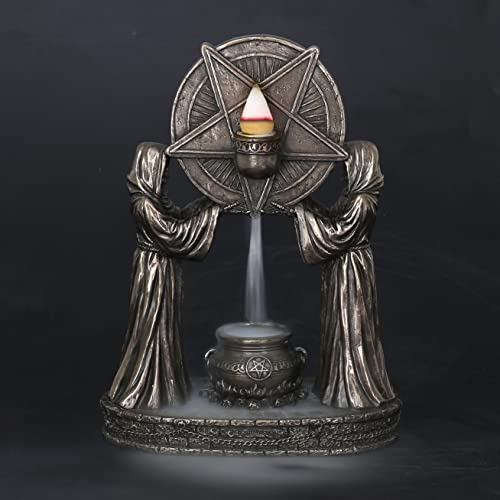 Veronese Design 7 1/4" Sigil Of Baphomet Occult Altar Backflow Incense Burner Resin Sculpture Bronze Finish #TOP7
