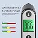 Ohrthermometer für Baby Erwachsene, Ohr Fieberthermometer mit Altersmessung und farbcodierte Temperaturanzeige, digitales infrarot-Thermometer mit 21*Einweg-Schutzkappen(Schwarz)