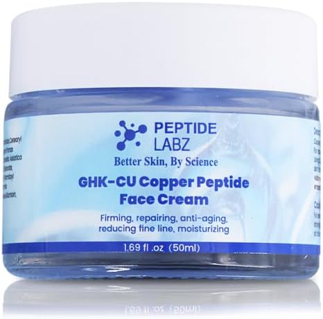 Copper Peptide Face Cream Anti Wrinkle 1.7 fl oz Copper Tripeptide-1, Repair, and Firming Daily Face Cream