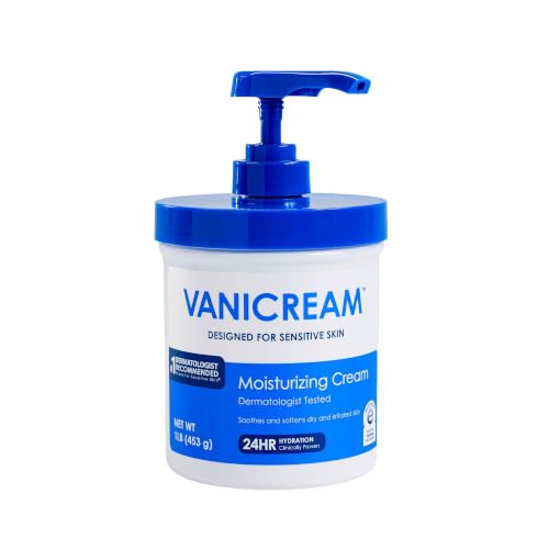 Vanicream Moisturizing Cream, Body & Face Moisturizer, 16 Oz Pump Dispenser