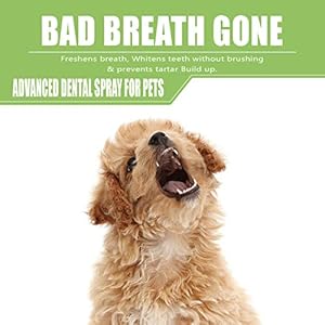 Dog Dental Spray Removes Tartar Plaque and Freshens Breath Instantly the Most Advanced Dental Spray for Healthy Teeth Gums and Oral Health Care for Your Dog Cat or Pet  18 Oz Bottle  Cucciolini Doodles Dog dental spray removes tartar plaque and freshens breath instantly The most advanced dental spray for healthy teeth gums and oral health care for your dog cat or pet  1 8 oz Bottle   cucciolini doodles