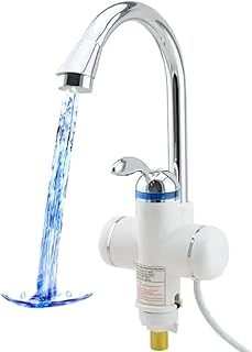 Drumstone (𝟏𝟓 𝐘𝐞𝐚𝐫𝐬 𝐰𝐚𝐫𝐫𝐚𝐧𝐭𝐲) Instant Electric Hot Water Tap 220V | 1kW–3kW Fast Heating Faucet with 55°C Adjustable Temperature Control & Overheat Protection | For Kitchen & Bathroom