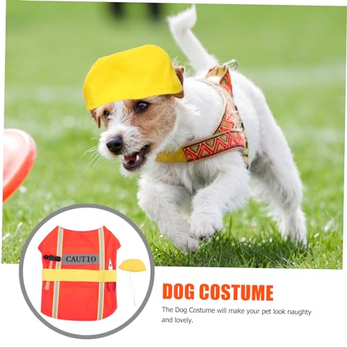Disfraz para perro LIOOBO poliéster tamaño L naranja miniatura 4