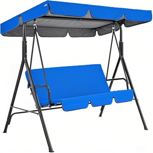 Garden Canopy Swing Seat Chair - Adjustable Canopy, Removable Cushion, Outdoor Patio Poolside Porch Bench, Comfortable Swinging Chair for Relaxing and Enjoying Your Outdoor Space — image 1