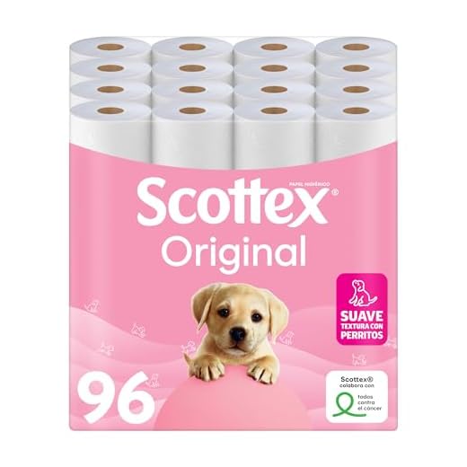 Scottex Original Papel Higiénico - 96 Rollos