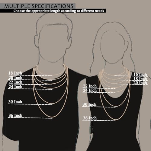 14K Yellow Gold Rope Link Chain Dainty Yellow Gold Necklace for Women and Men with Lobster Clasp3