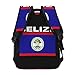 SEOCKA Belize Flag Casual Backpack Travel Pack Bag Laptop Backpacks With Side Pockets Front Zipper Pockets Bookpack Daypack Picnic Rucksack Computer Bag