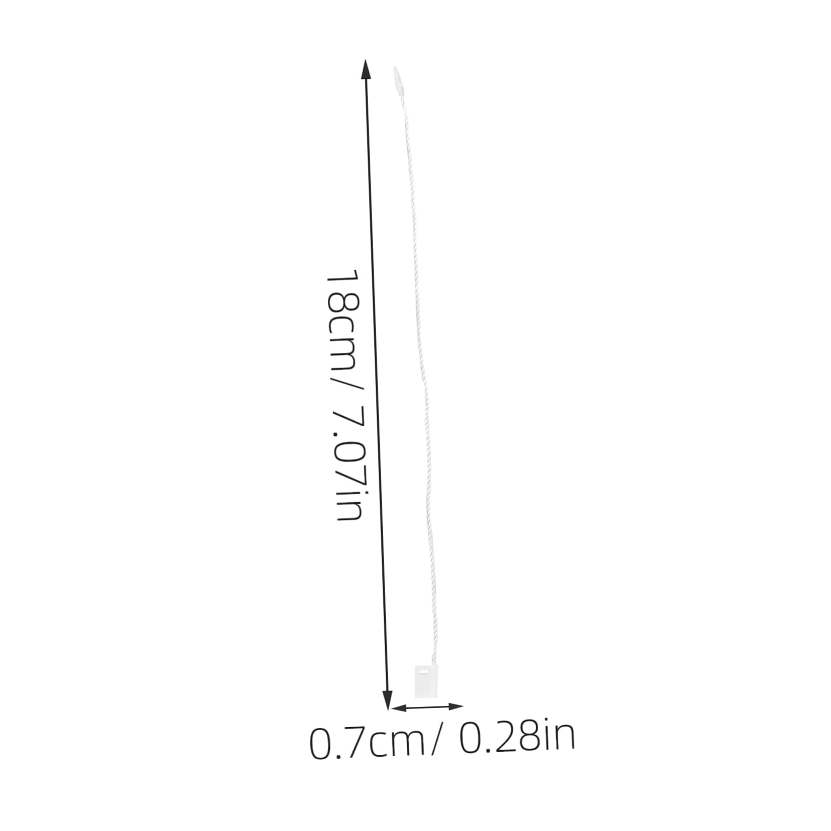 Gadpiparty Universal Plastic Tag Ropes Snap Rope Fastener String for Tags Ribbon Multifunctional