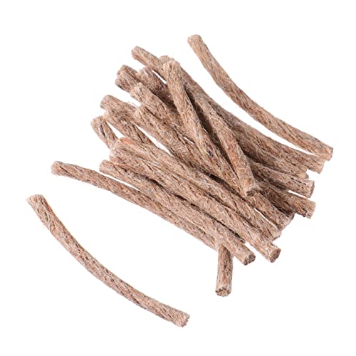 FONDOTIN Cuerdas De De Yute Cera De Abeja para Iniciadores De Fuego, 30 Unidades para Supervivencia y Camping Al Aire Libre, Ignífuga Resistente Al Viento De Tamaño Pequeño Combustión Prolongada