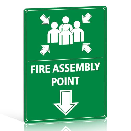 Fire Assembly Point Sign Outdoor Fire Evacuation Sign
