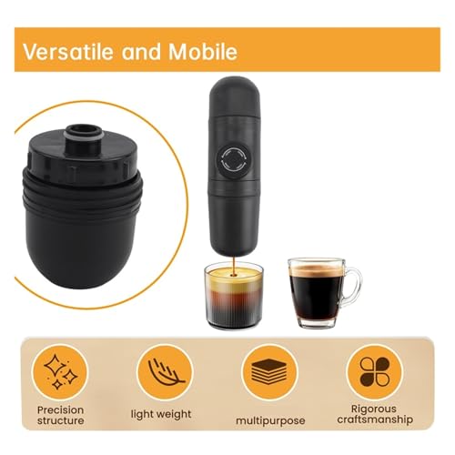 Cafetera portátil manual de 70 mL para espresso miniatura 3