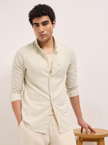 Image of THE Bear House Men's Striped Slim Fit Shirt