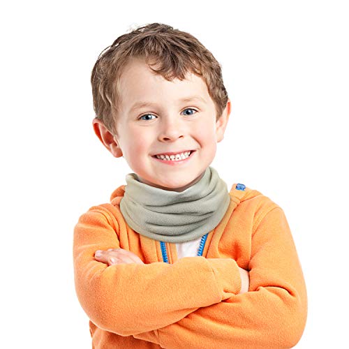 THINDUST Kid Neck Warmer - Fleece Neck Gaiters for Boys and Girls - Winter Face Scarf Mask for Child