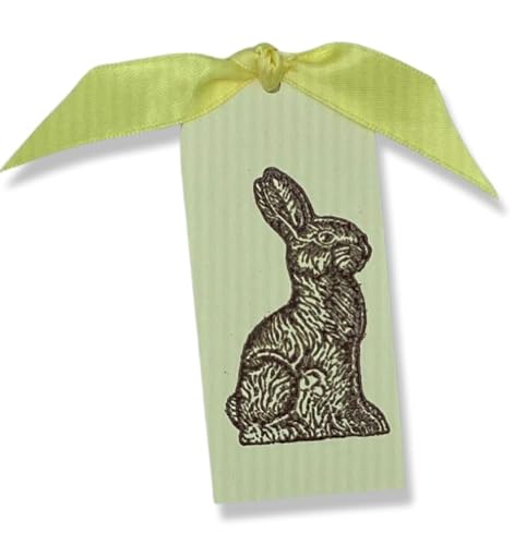 Easter Bunny Tags, Chocolate Bunny Tags, Chocolate Easter Bunny Tag, Easter Tags, Bunny Tags, Handmade Tags, Gift Tags, Set of 8
