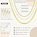 Dodder Gold Layered Necklaces for Women, 14K Gold Plated Dainty Chain Choker Stack, Herringbone Necklaces Set Jewelry for Women