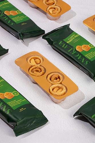 Snacklava Cashew Bird's Nest - 6 Pack (24 Pieces per Pack) - No Artificial Ingredients, Colors or Preservatives - Premium Handmade Pastries