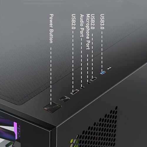 STGsivir Gaming PC, Intel Core i7 bis zu 3.9 GHz, AMD Radeon RX 580 16GB GDDR5, 16GB RAM, 512GB SSD, 600M WLAN, BT 5.0, RGB Lüfter x 2, W10H64, Gamer PC Computer Desktop