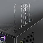 Gaming PC, Core i7 bis zu 3.9 GHz, Radeon RX 580 16 GB GDDR5, 16 GB RAM, 512 GB SSD, WiFi 600M, BT 5.0, RGB-Lüfter x 2, W10H64, Gamer PC Computer Desktop Rechner – Bild 5
