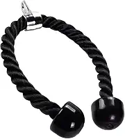 Corda Tríceps 70cm para Academia – Acessório para Estação de Musculação, Cabo de Nylon Reforçado com Ponteiras de Borracha