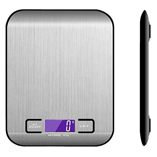 Balança de Cozinha Digital Alta Precisão 1g em Aço Inox Casa